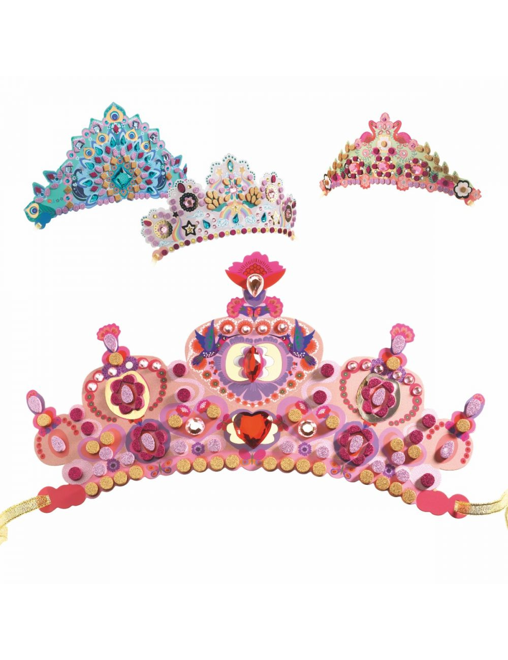 Djeco Do it Yourself Mosaic Tiaras - Like a Princess