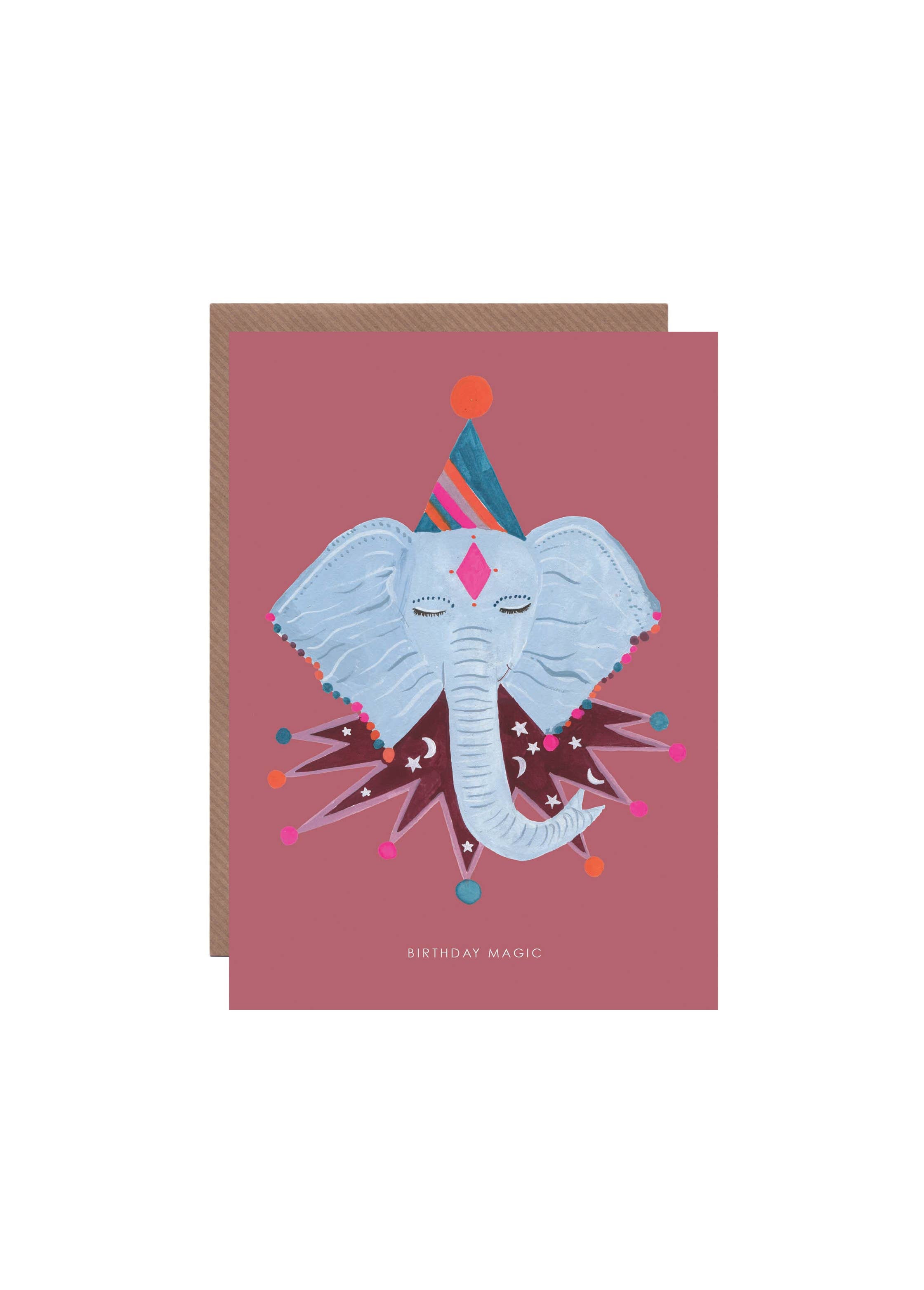 Magic Elephant Birthday Greetings Card