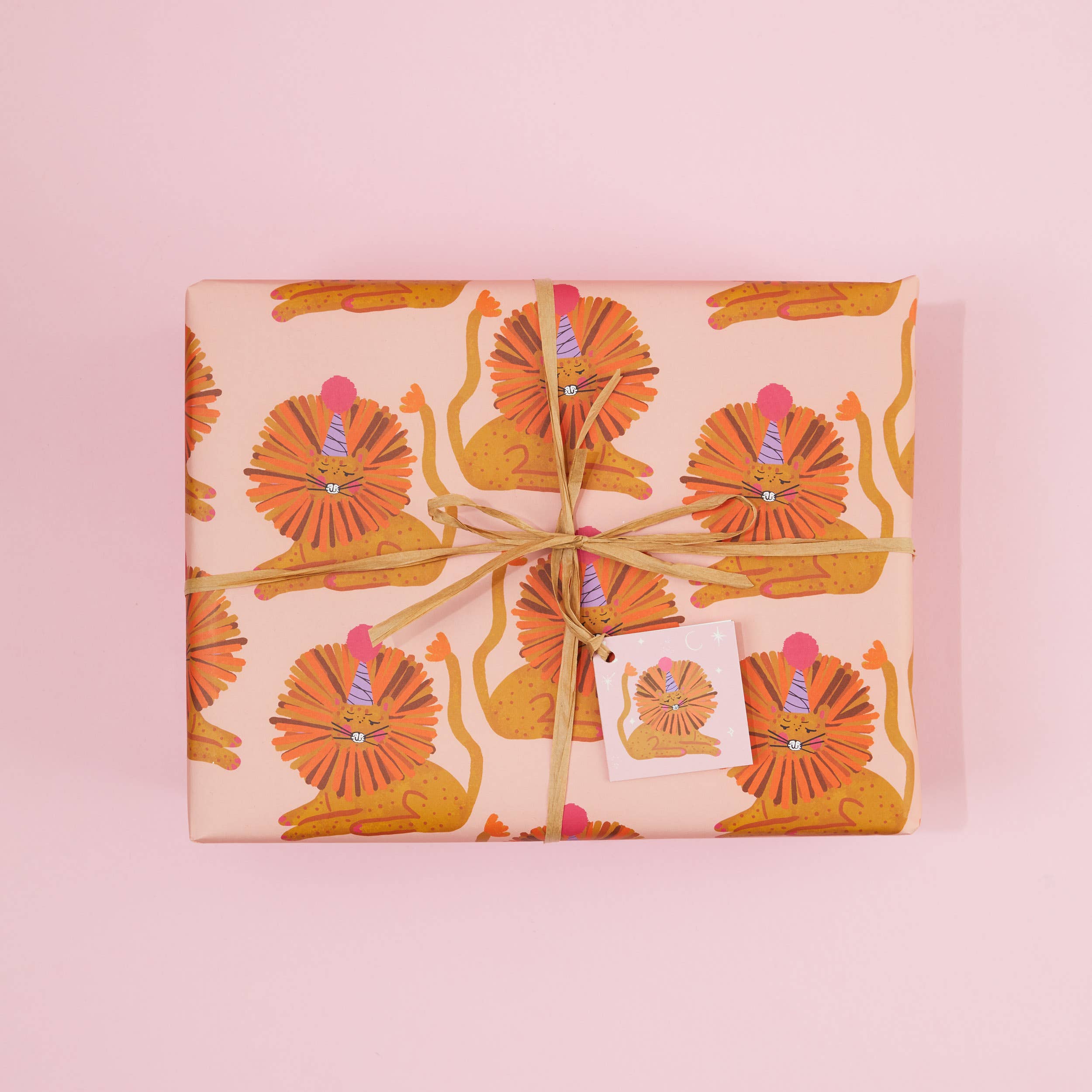 Party Lion | Birthday Wrapping Paper Sheets