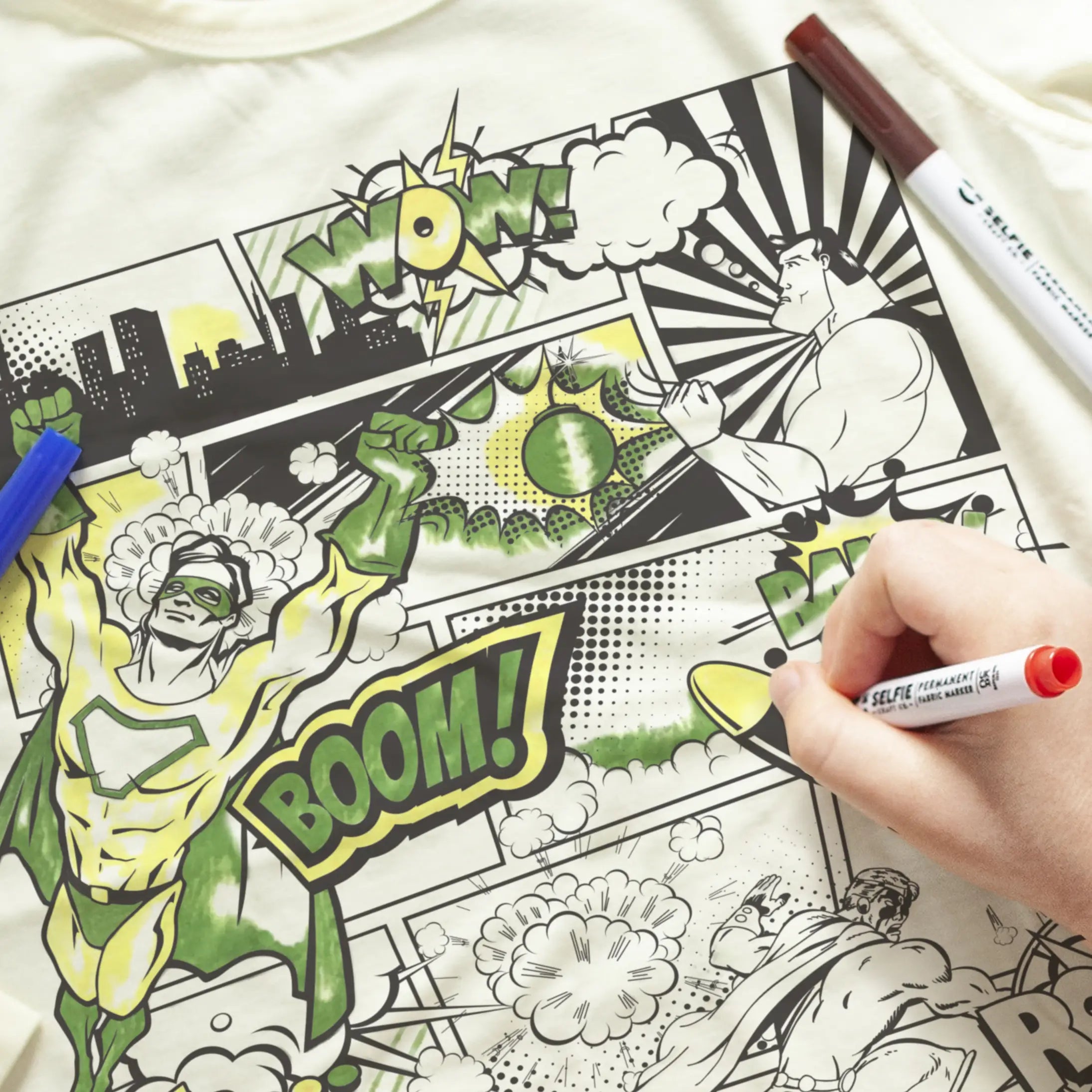 Superhero Comic Colour In Top
