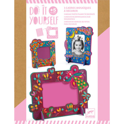 Djeco Do It Yourself Mosaic Photo Frames to Decorate - Fairy