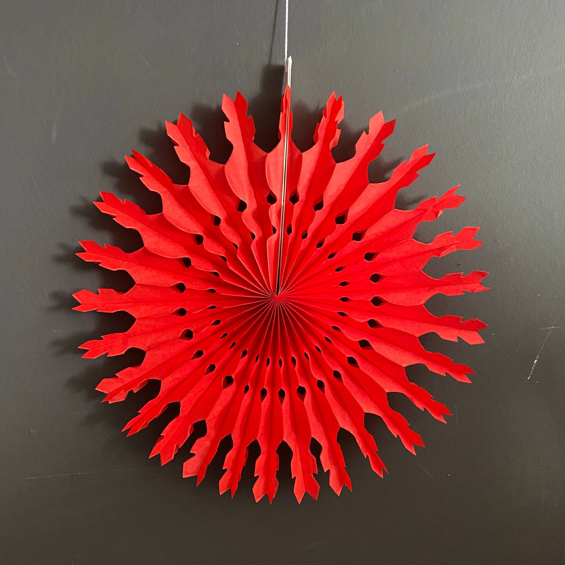 Paper Fan - Pack of 6 - Red