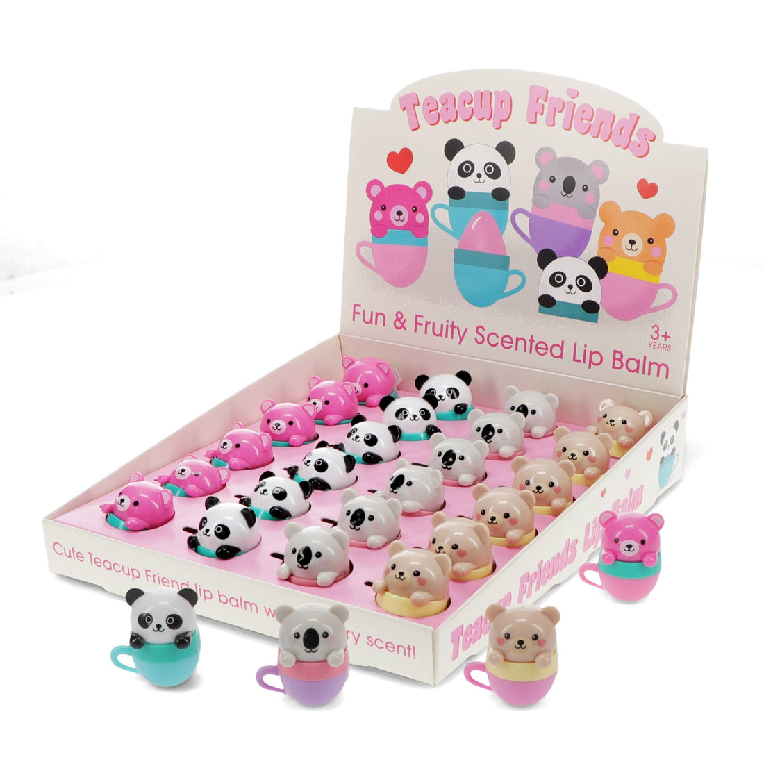 Mini Berry Scented Lip Balm (Assorted) - Teacup Animal Friends