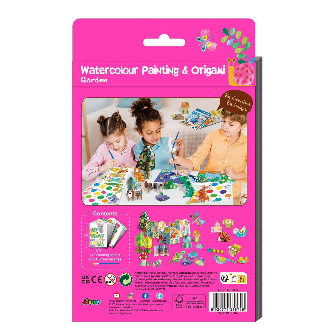 Watercolour Painting &amp; Origami Garden