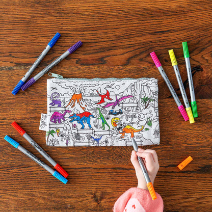 Kids Craft Kit - Dinosaur Pencil Case