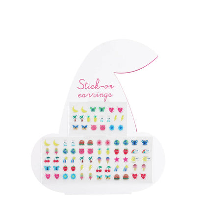 Stick on earrings (40 pairs) - Cherry