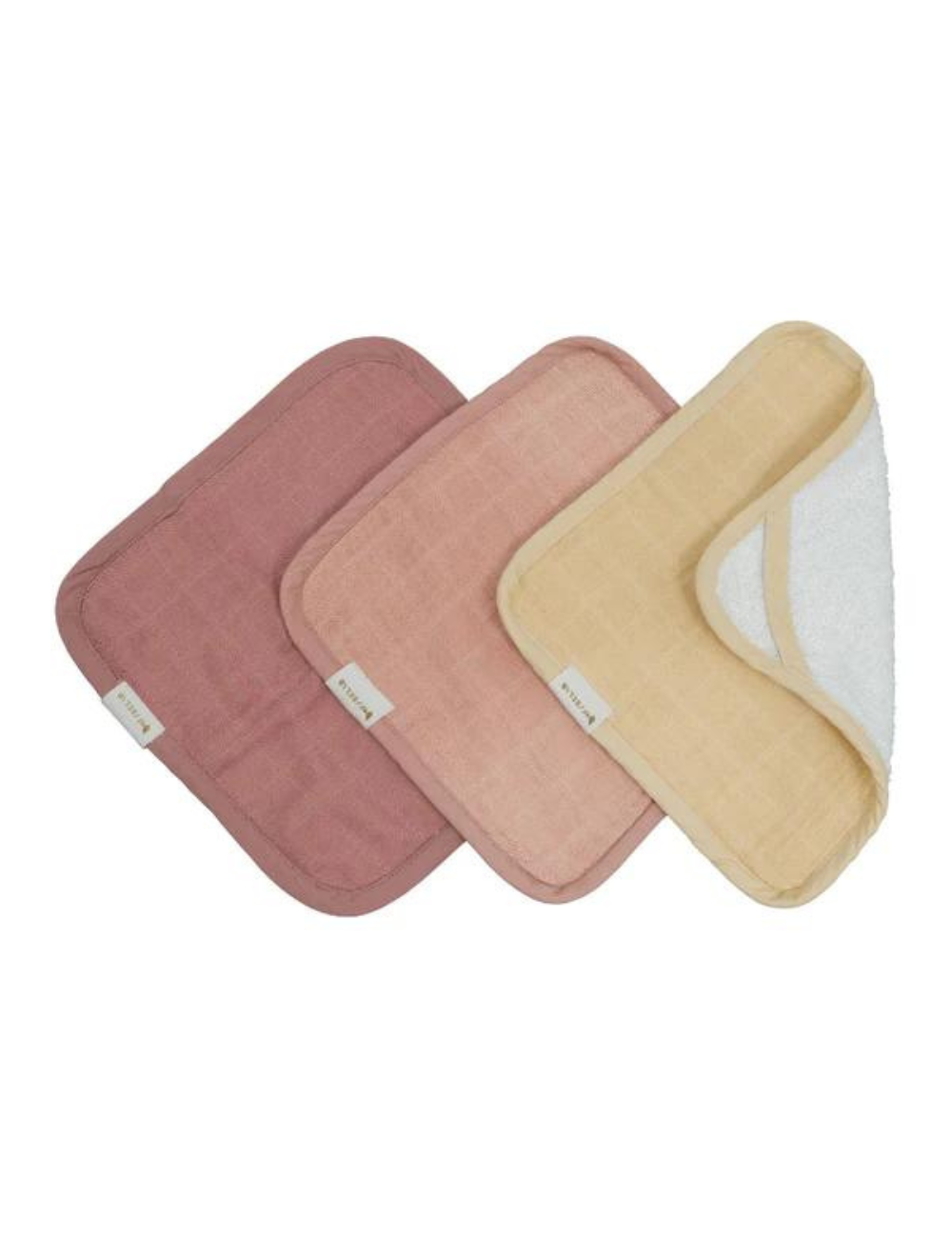 Fabelab Washcloths Set of 3 - Pastel flower