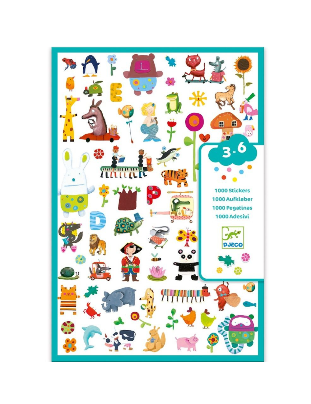 Djeco 1000 Stickers for Little Ones