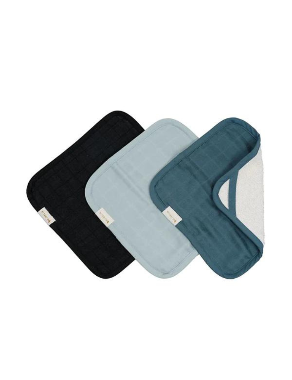 Fabelab Organic Washcloth 3 Pack - Moon Beam