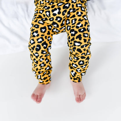Yellow leopard print Leggings