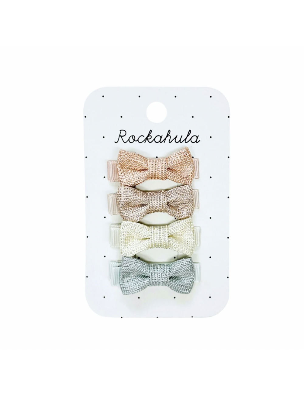 Nordic Shimmer Mini Bow Clips