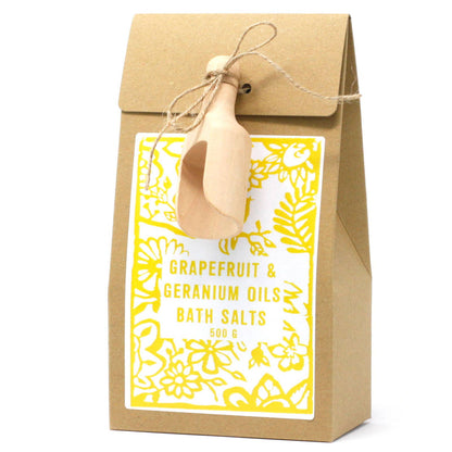 500g Himalayan Bath Salts - Grapefruit &amp; Geranium