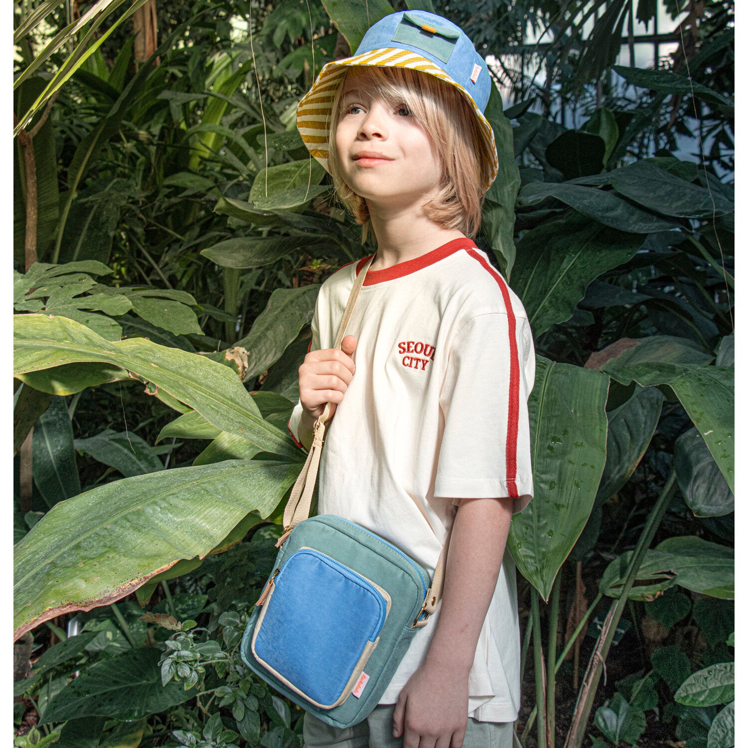 Colour Block Sun Hat 3-6 Years