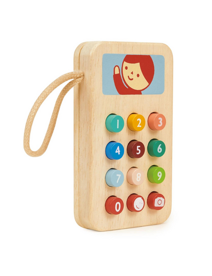 Wooden Toy Mobile Phone For Kids
