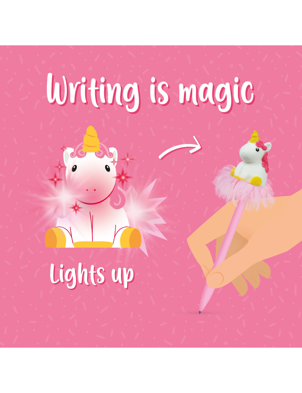 Ballpoint Pen With Light - Writing is Magic - Unicorn