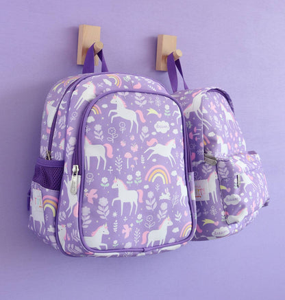 Kids insulated front compartment backpack: Unicorn dreams