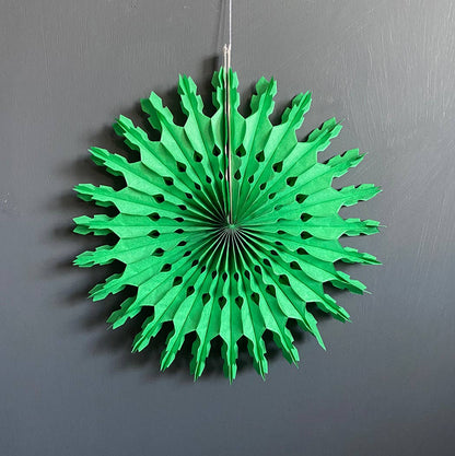 Paper Fan - Pack of 6 - Green