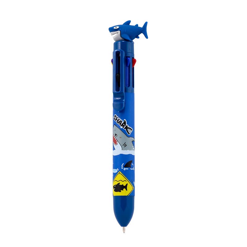Shark Multi Colour Pen with Topper (8 Colours)
