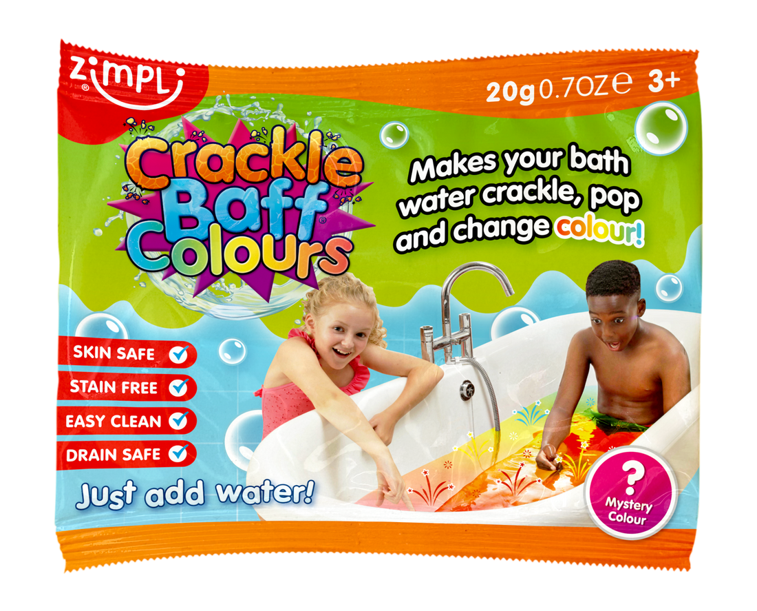 Zimpli Crackle Colours Foil Bags -Crackle and Pop Bath Toy