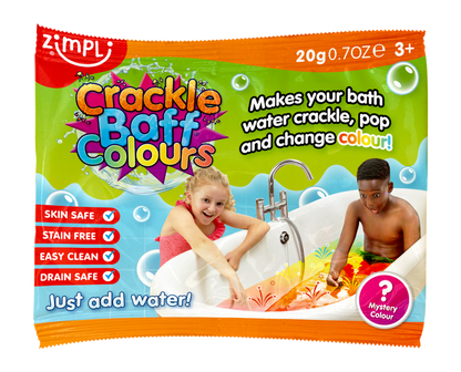 Zimpli Crackle Colours Foil Bags -Crackle and Pop Bath Toy