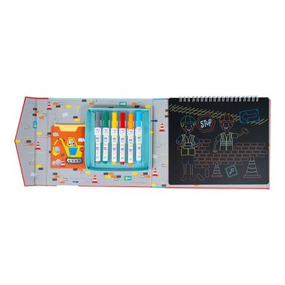 Construction Chalkboard Sketchbook