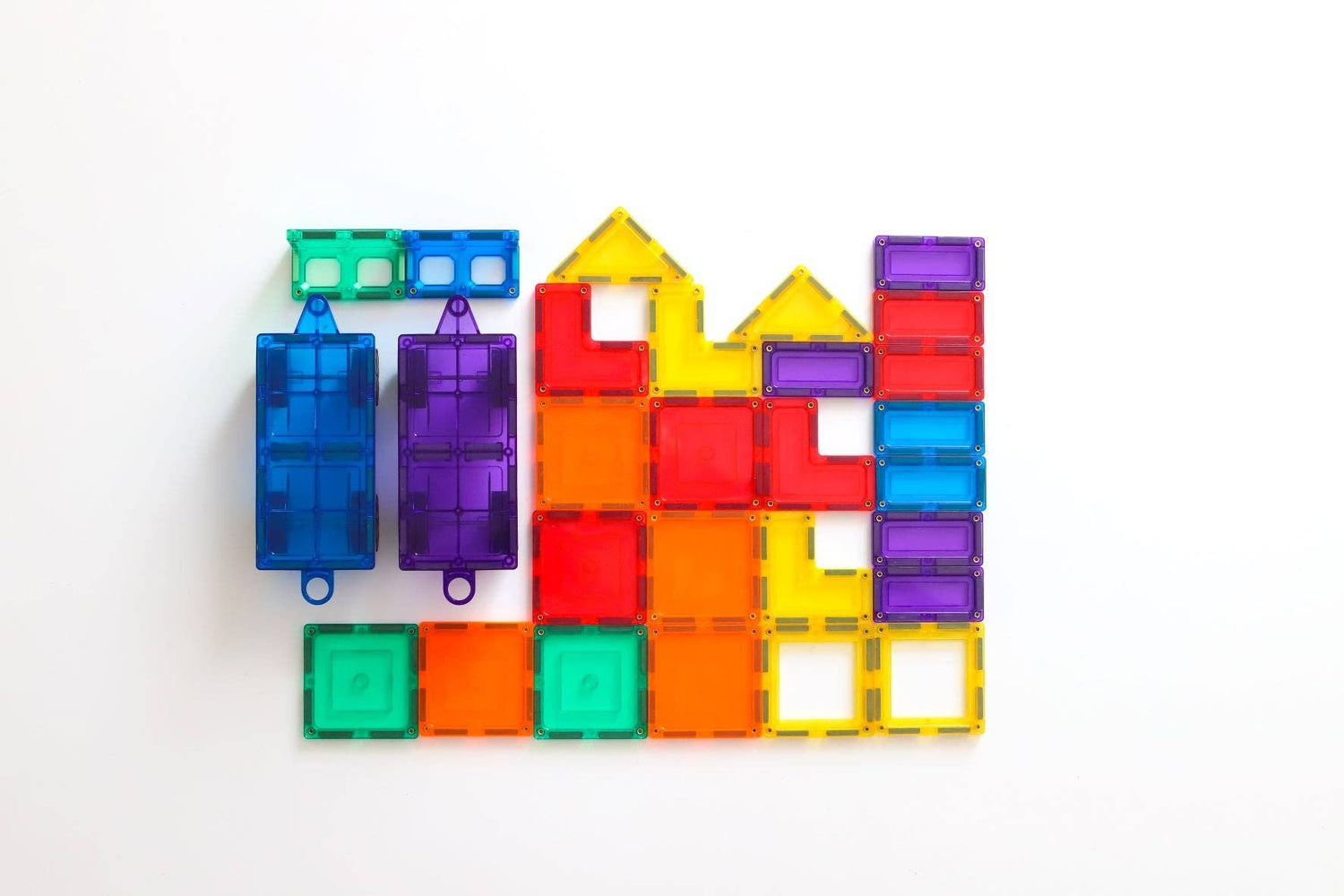 Learn &amp; Grow Magnetic Tiles - Car Pack (28 Piece)
