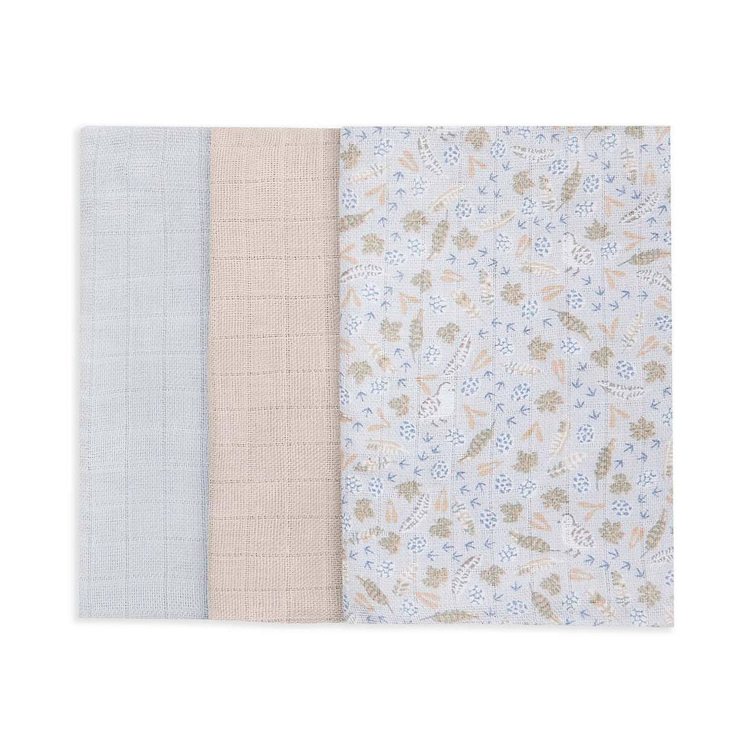 Organic Baby Muslin Squares Set of 3 - Nature Trail