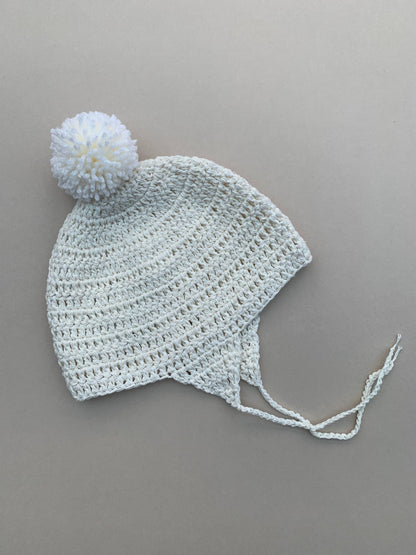 Acorn bonnet: Chalky Pink / Oatmeal