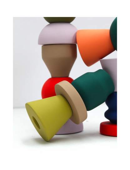 MÆGEN Stacks Candle (Medium) - Forest Green