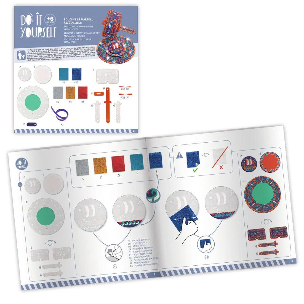 Djeco Do It Yourself - Mosaics and Stickers - Like a Viking