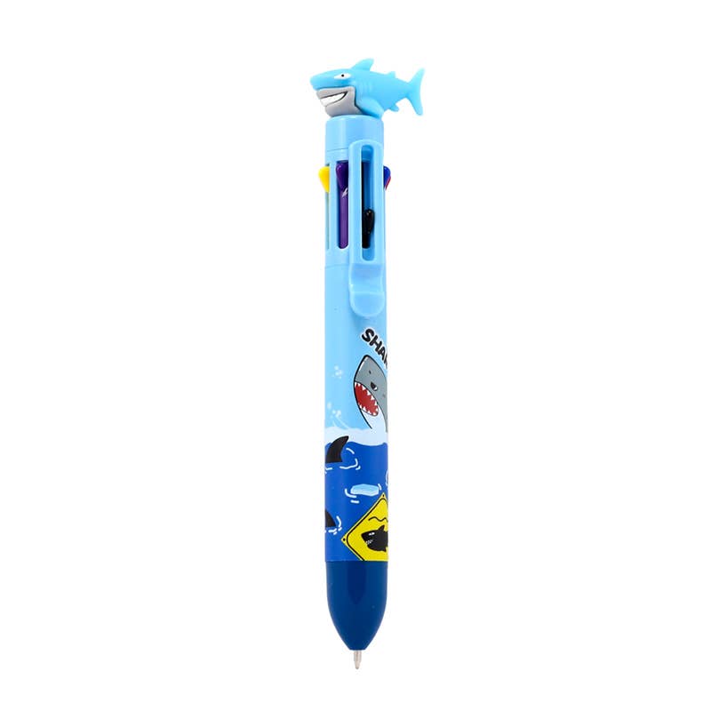 Shark Multi Colour Pen with Topper (8 Colours)