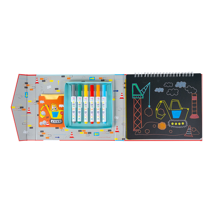 Construction Chalkboard Sketchbook