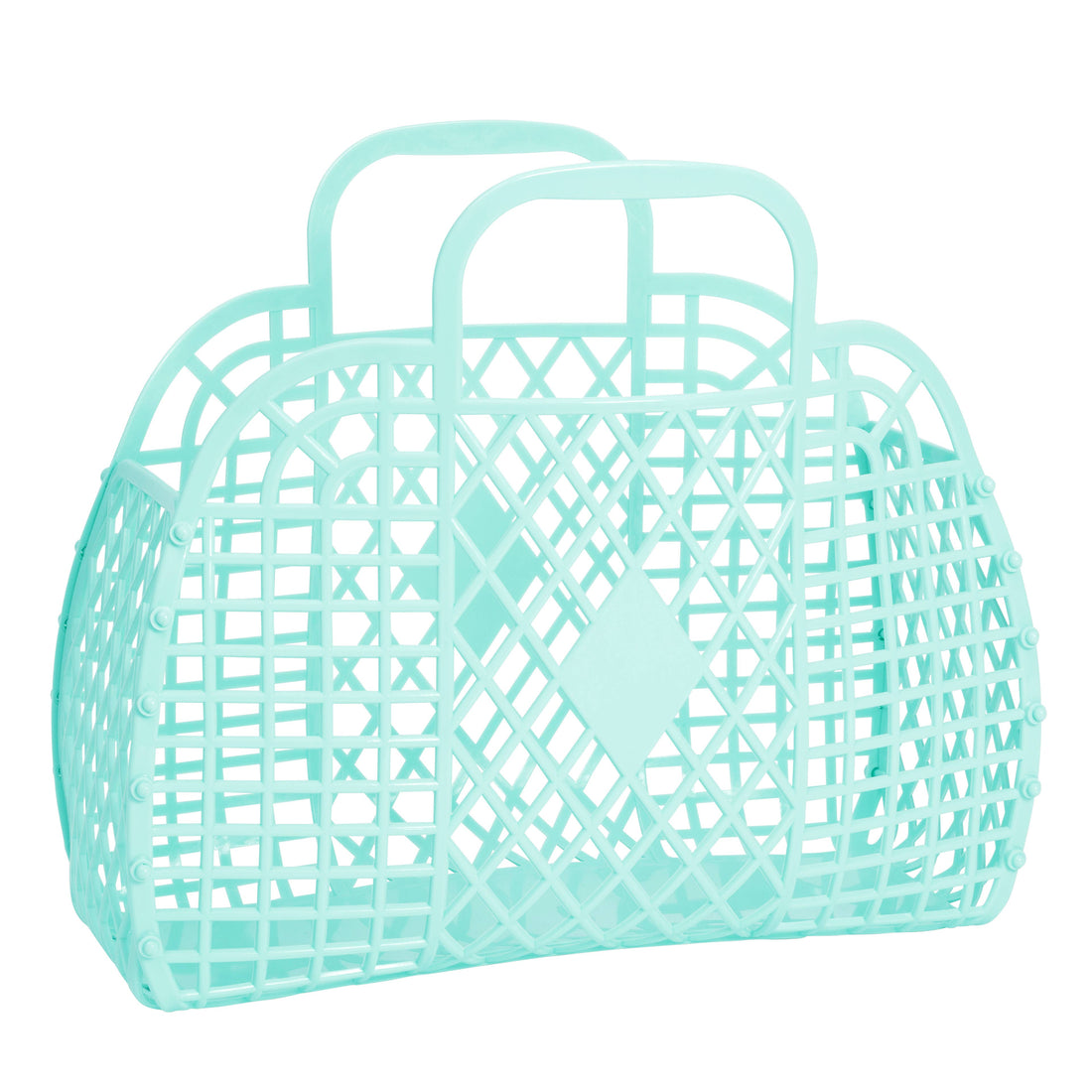 Retro Basket Jelly Bag - Large: Seafoam