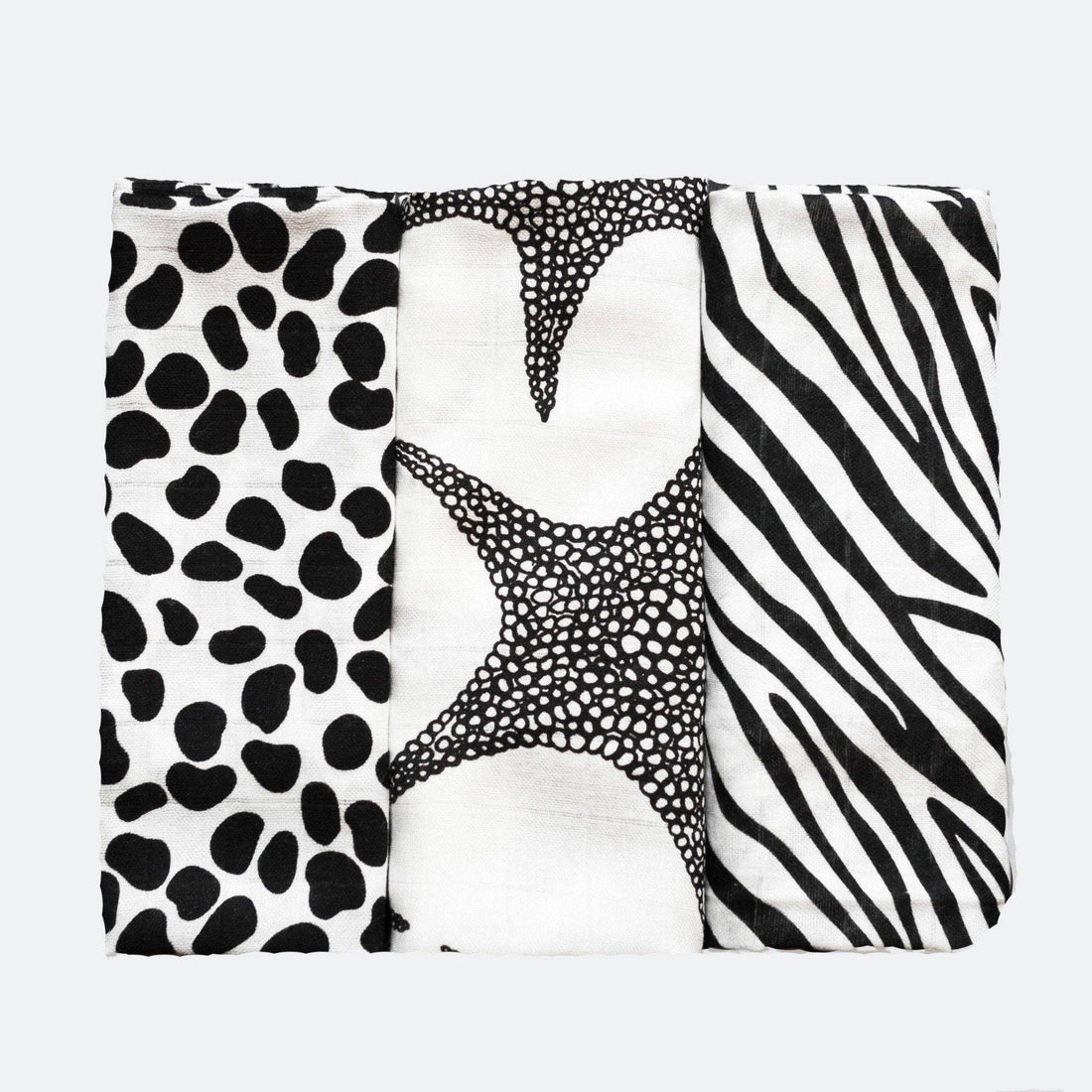 Animal Print Sensory Muslin 3 Pack