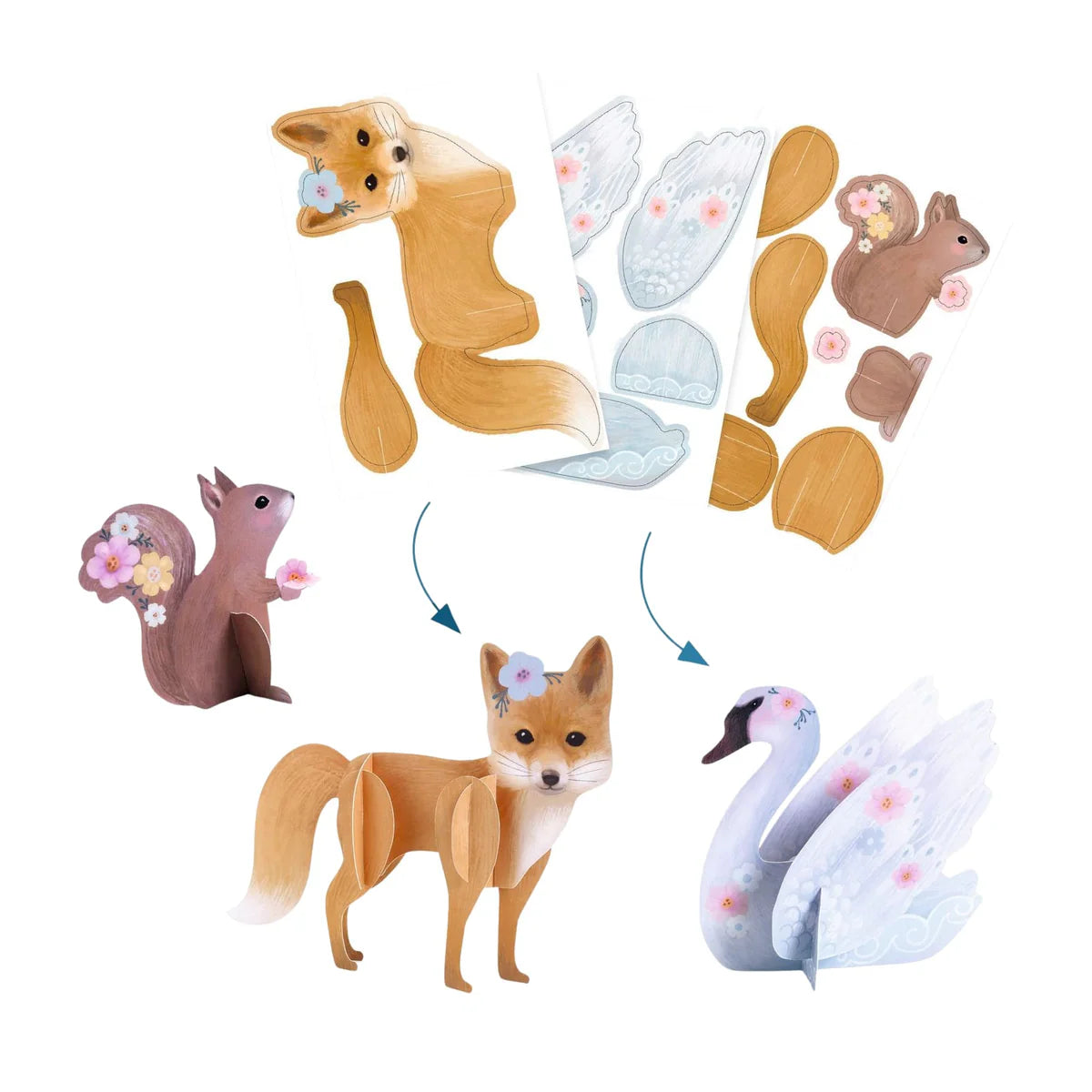 Djeco Creativity Activities - Fluffy Animals