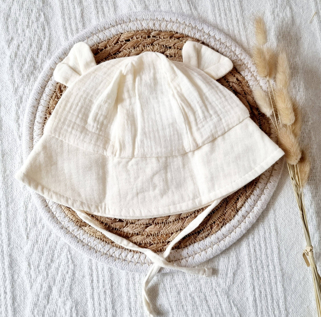 Hydrophilic sun hat for baby - Beige