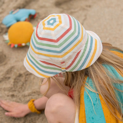 Rainbow Striped Reversible Sunhat