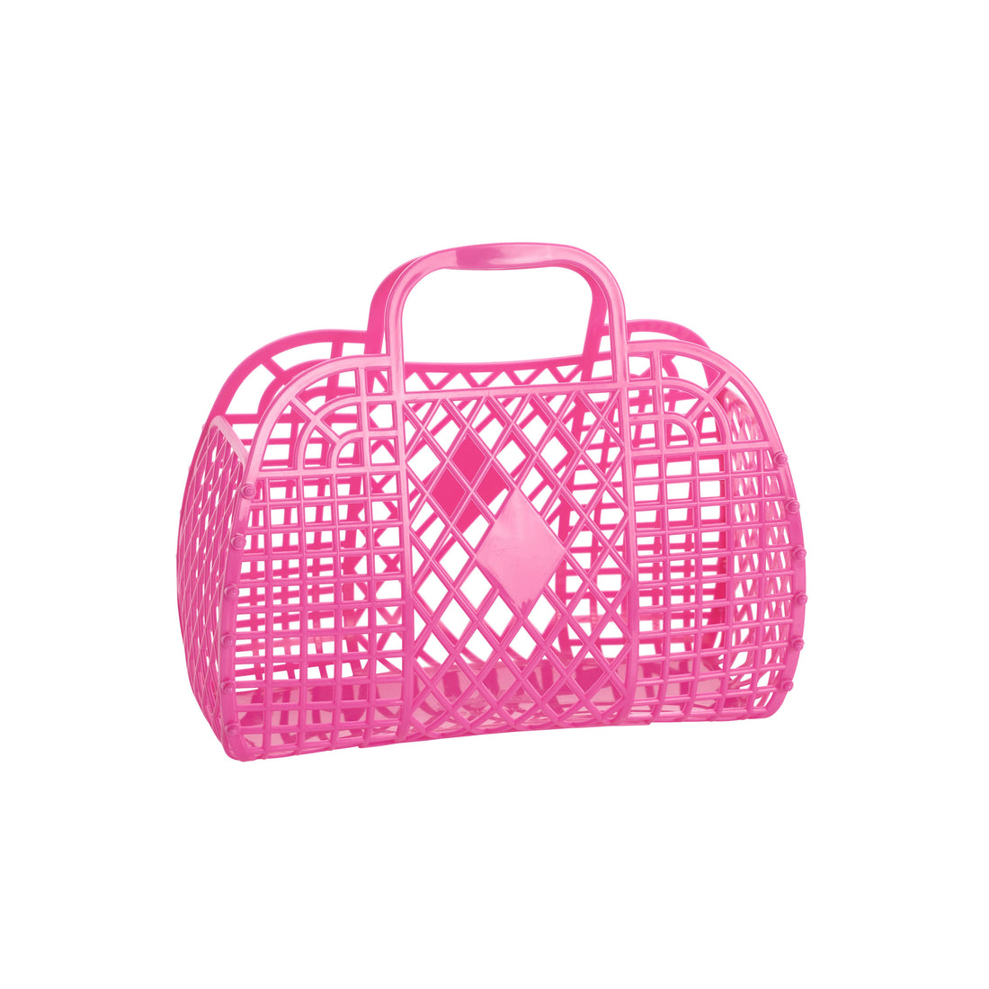 Retro Basket Jelly Bag - Small: Berry Pink