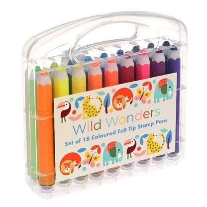 Felt Tip Stamp Pens - Wild Wonders