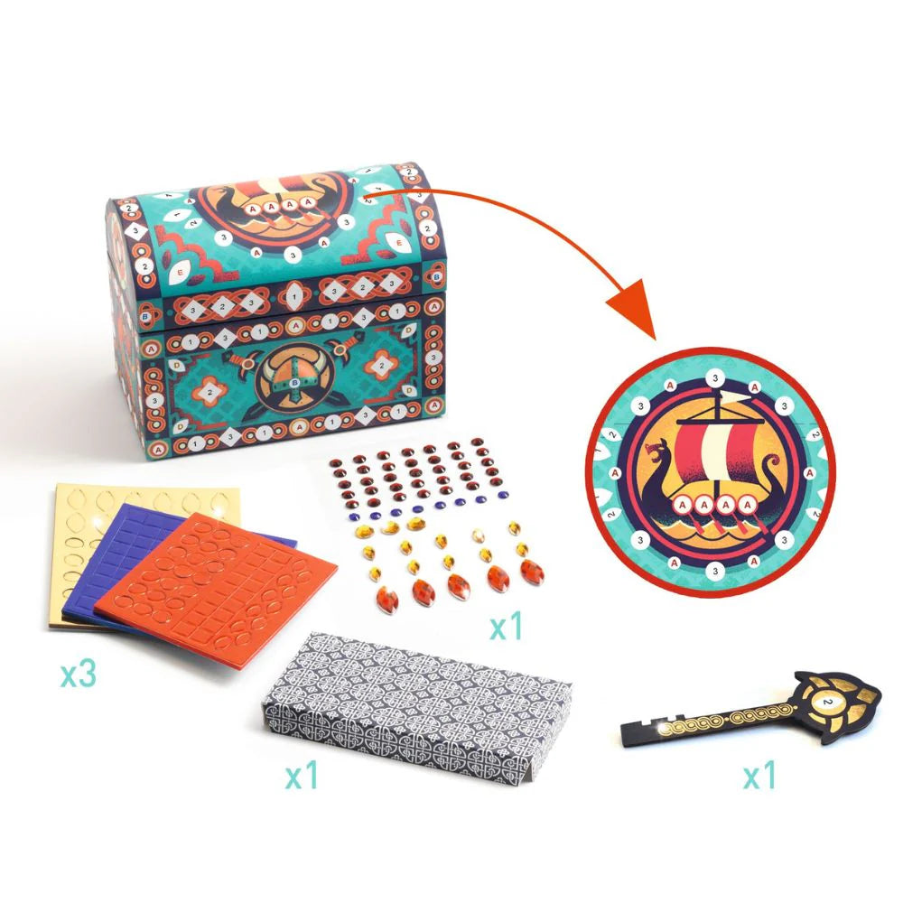 Djeco Do It Yourself Mosaics - Super Treasure Box to Decorate