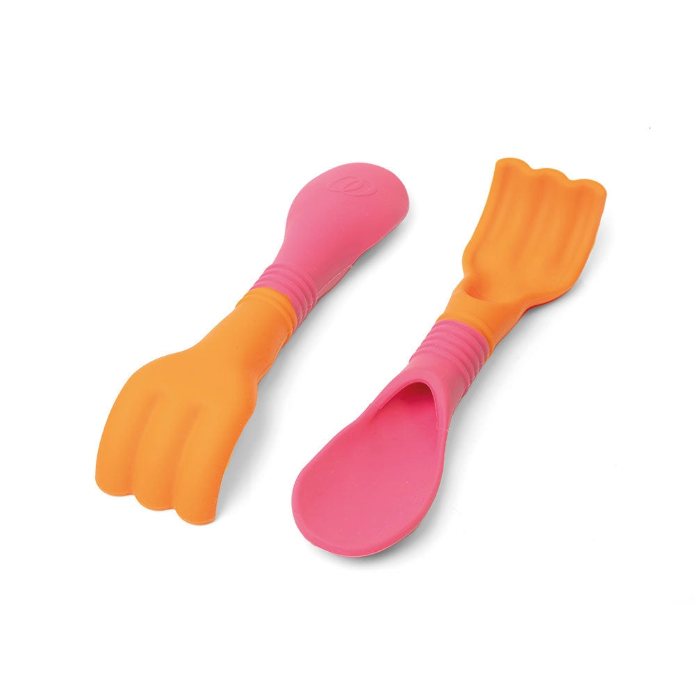 Scrunch Double Digger: Flamingo Pink/Pumpkin