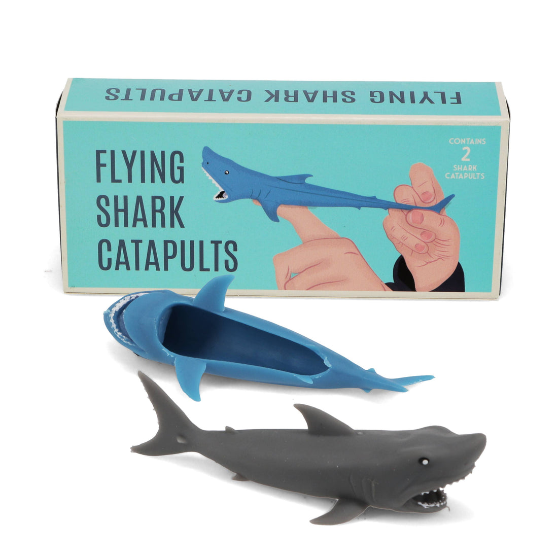 Flying shark finger catapults (box of 2)