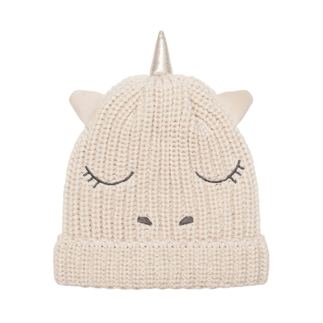 Rainbow Unicorn Knitted Hat 3-6 Years