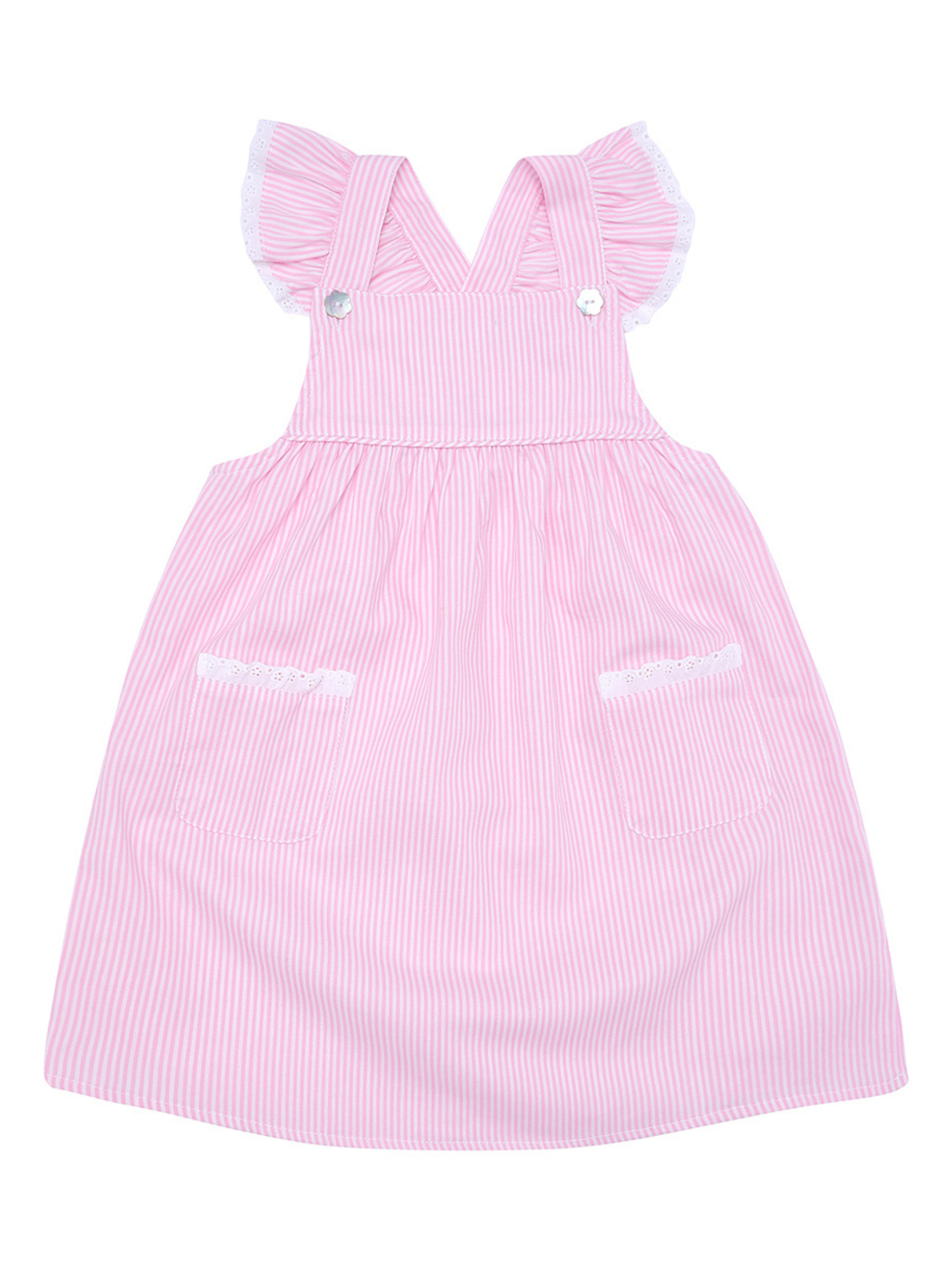 Tilly Pink Striped Sundress or Pinafore: 2-3T