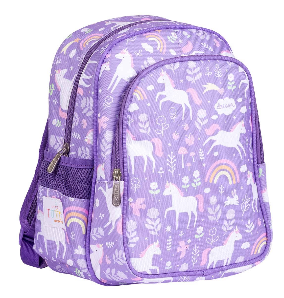 Kids insulated front compartment backpack: Unicorn dreams