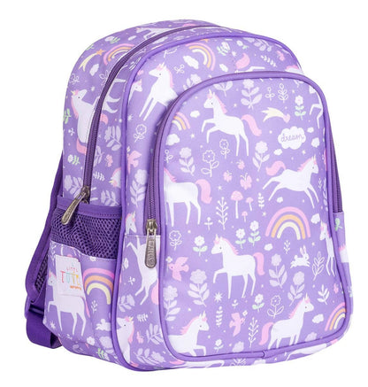 Kids insulated front compartment backpack: Unicorn dreams