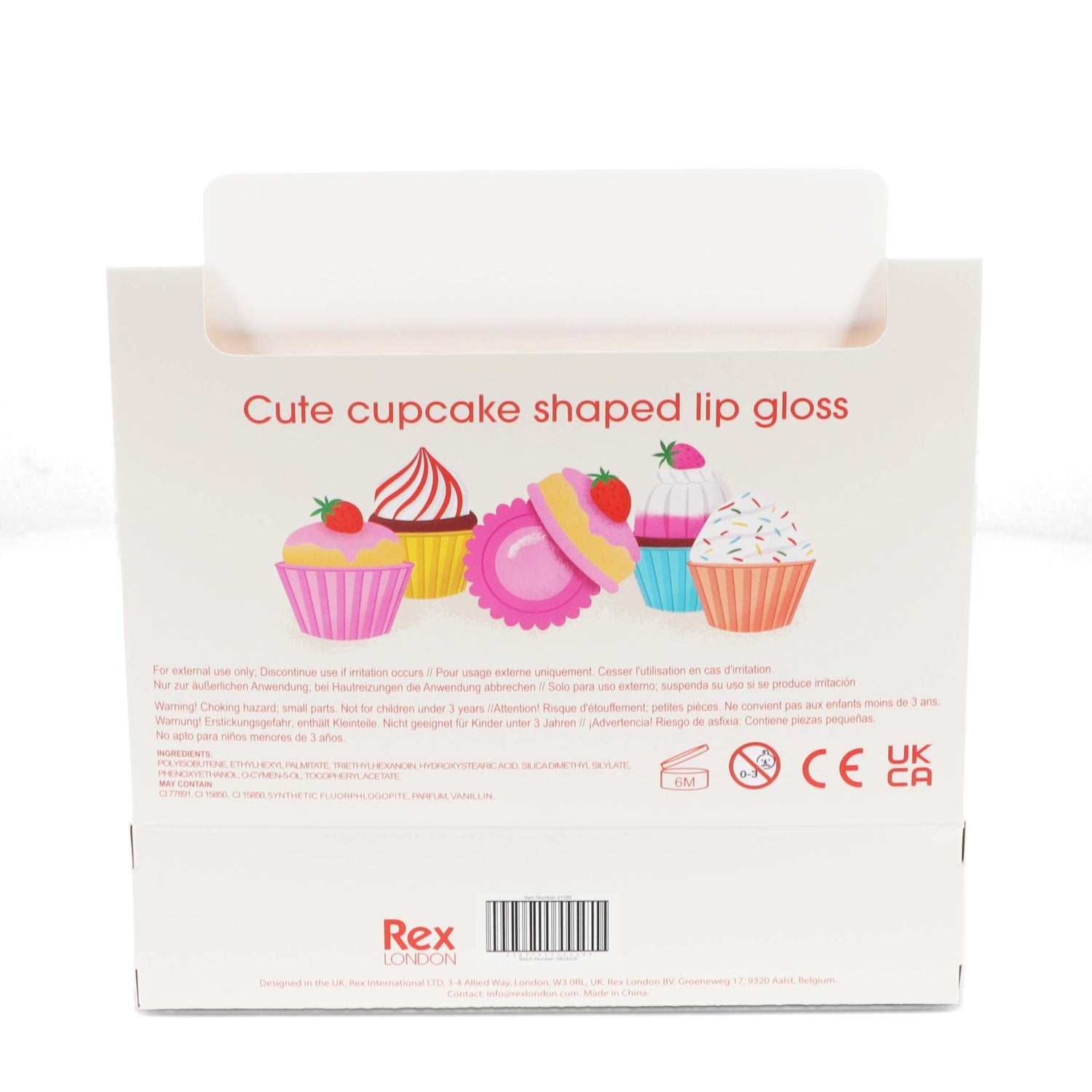 Mini berry scented lip gloss (assorted) - Cupcake