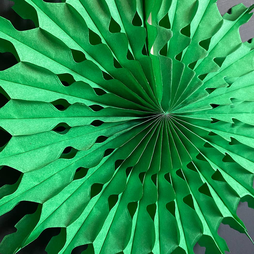 Paper Fan - Pack of 6 - Green