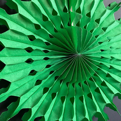 Paper Fan - Pack of 6 - Green