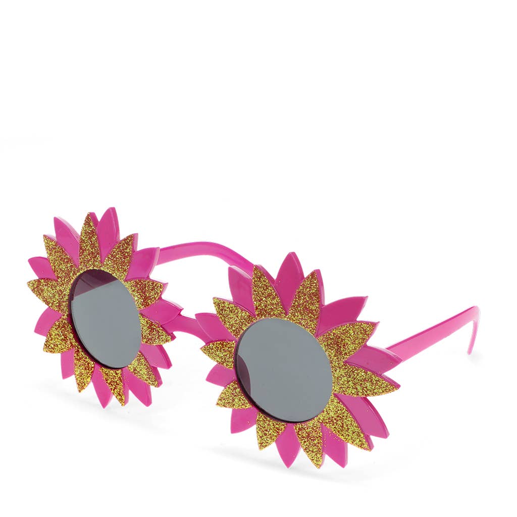 Funglasses - Pink and gold starburst sunglasses
